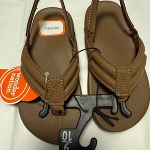 BRAND NEW KIDS Wonder Nation Brown Sandals
